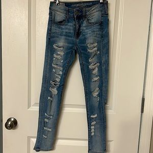 American Eagle ripped jeans